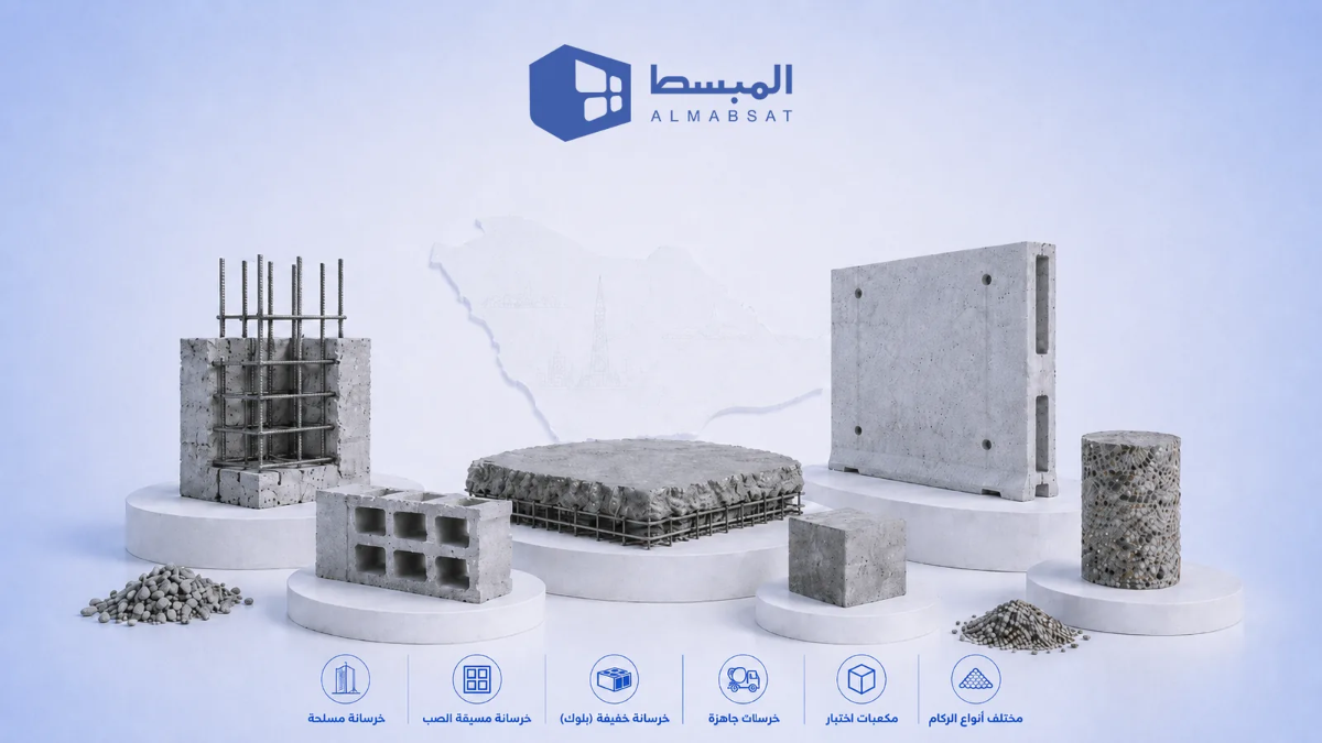 اكتشف أنواع الخرسانة في السعودية الأنسب لمشاريعك الإنشائية